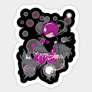 Cute Emo Boy Heartbroken Sticker